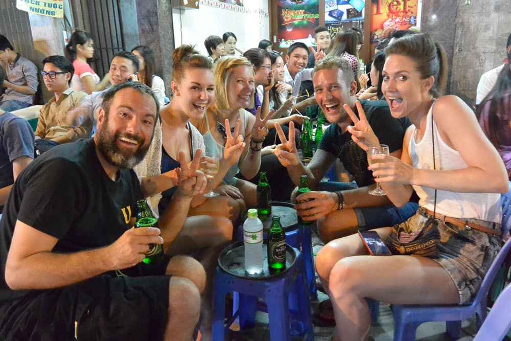 Grab a stool and drink in the street!