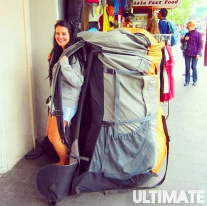 Pack light when you're backpacking