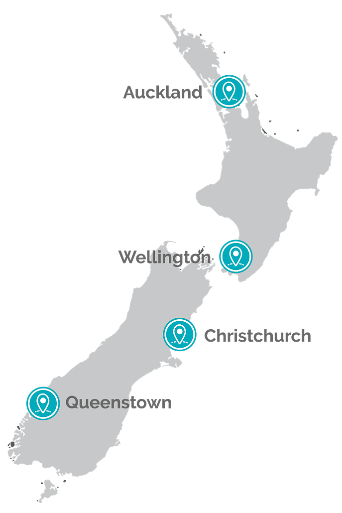 Ultimate New Zealand Bus Pass Travel Pass Map North South Island