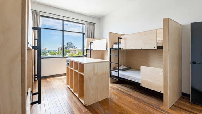 East-Cost-Australia-Where-we-Stay-Bunk-Brisbane