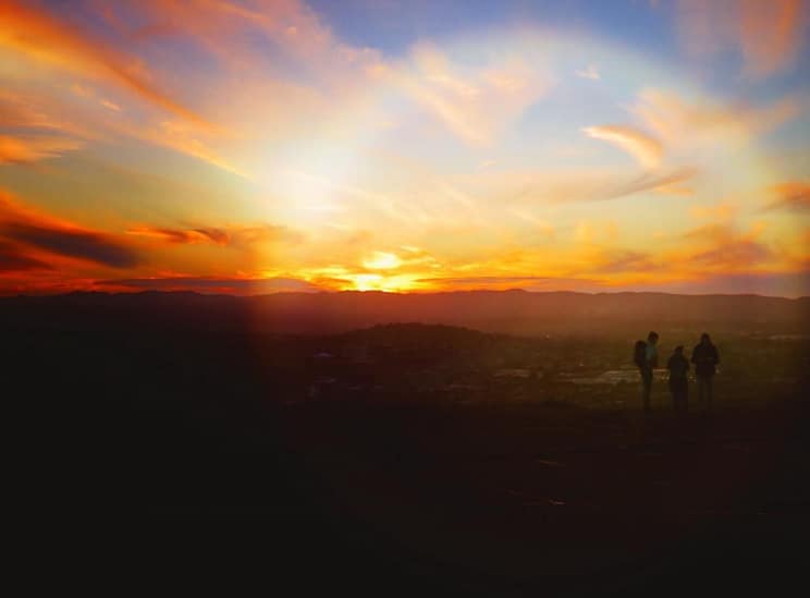New Zealand sunset Travel around New Zealand on your gap year
