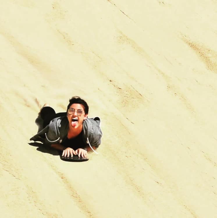 Mackenzie Sandboarding Sandboarding at UltimateOz basecamp