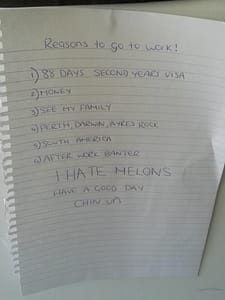 Personal reasons to do farm work!