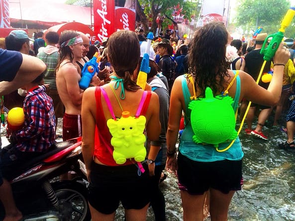 Invest in a good water gun backpack during Songkran